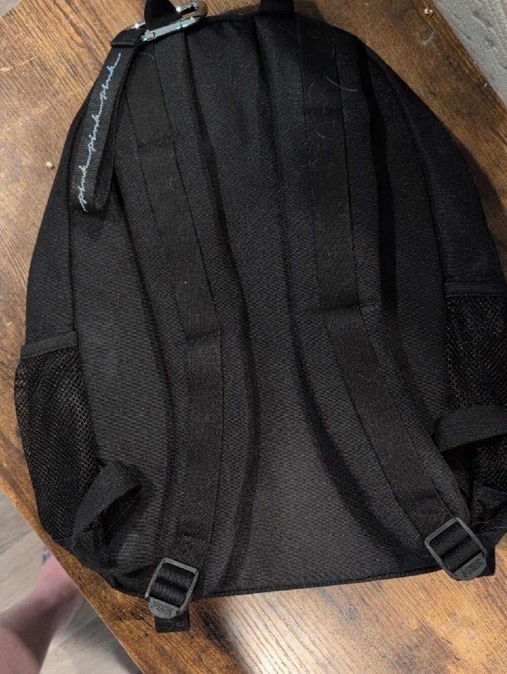 PINK Victoria's Secret Black Men's Backpack with Branded Pull Tabs - Picture 4 of 6